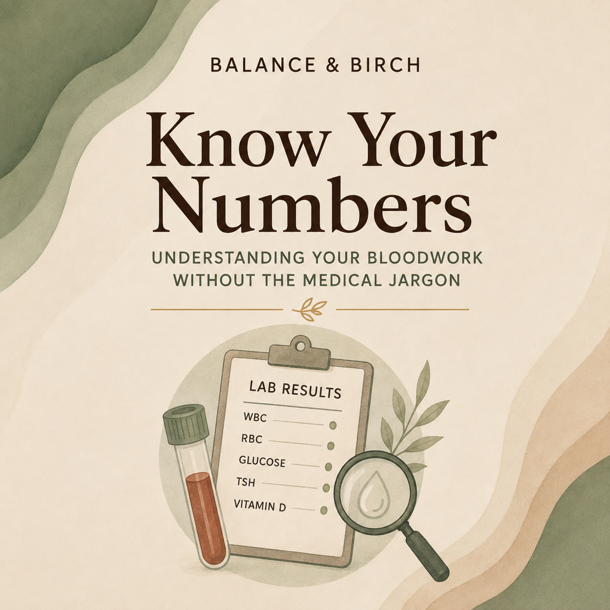 Know Your Numbers: Understanding Your Bloodwork Workshop