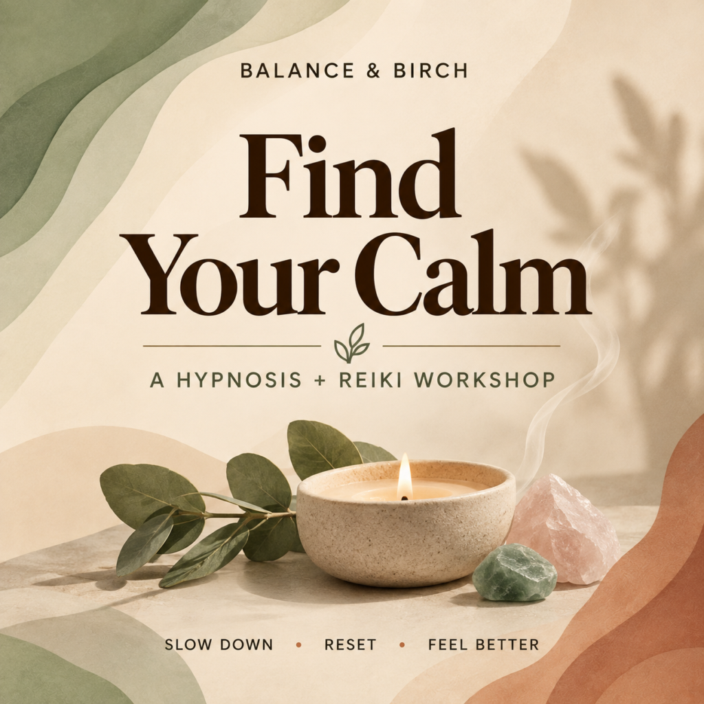 NOVEMBER 6 LIVE Workshop - Find Your Calm: Hypnosis + Reiki for a Quieter Mind